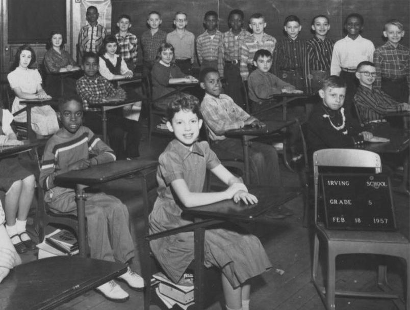 Rebecca classroom photo 1957